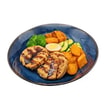 Poke Bowl mit frittiertem Tofu, Gemüse und Teriyakisauce